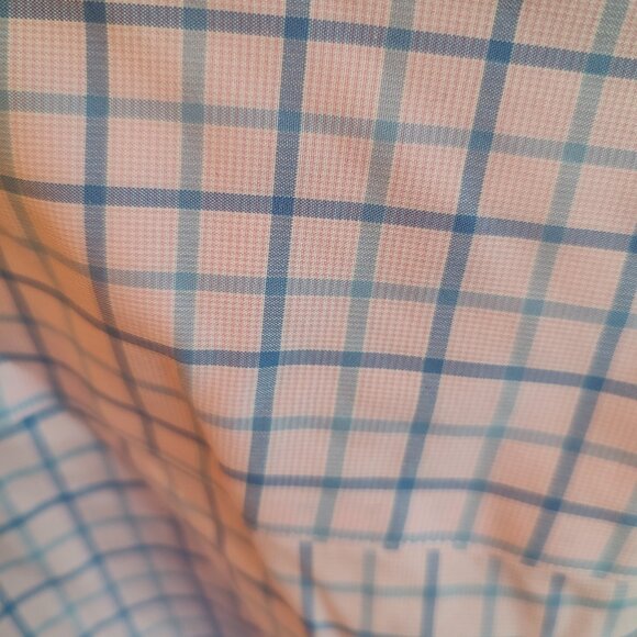 Brooks Brothers Pink/Blue Plaid Button Down Dress Shirt - Size 18 34/35 - Picture 5 of 5